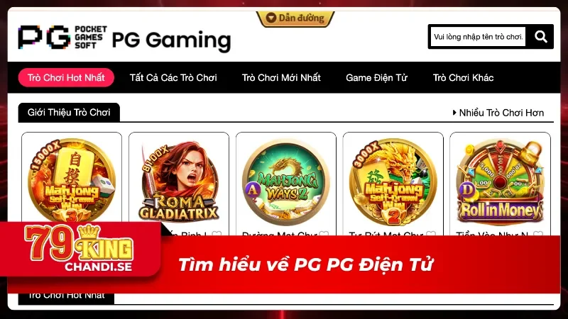 Tổng quan sảnh PG PG Điện Tử