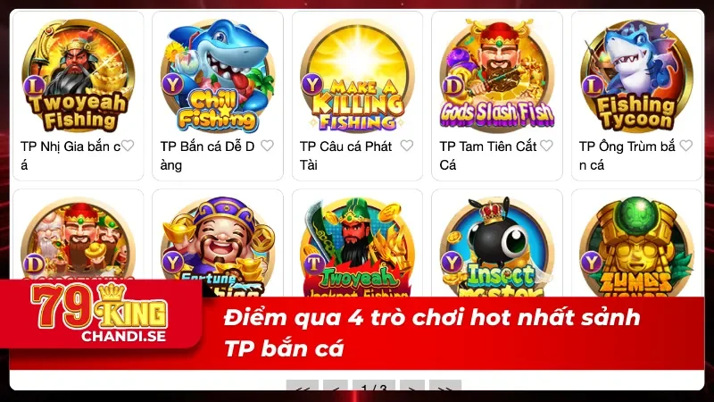 Những siêu phẩm TP bắn cá hot nhất năm 2025